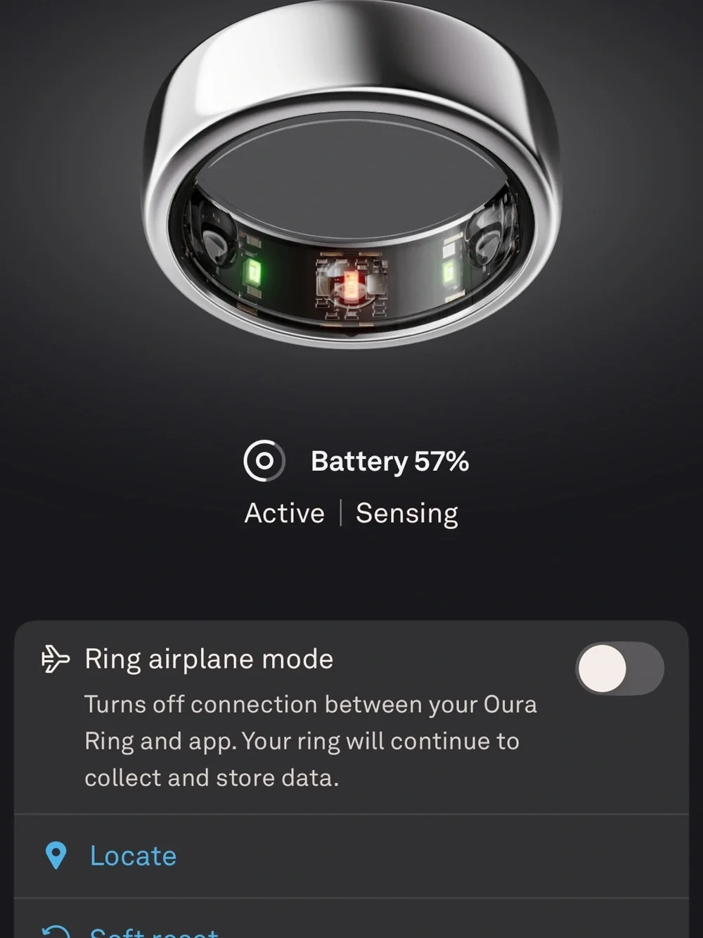 Oura ring Gen 3 silver size 7